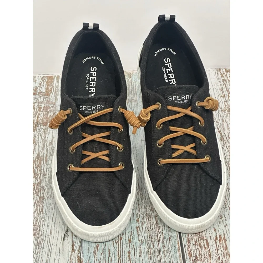 Sperry Femmes Black  Slip On Sneaker, Women's Size (7) STS84727